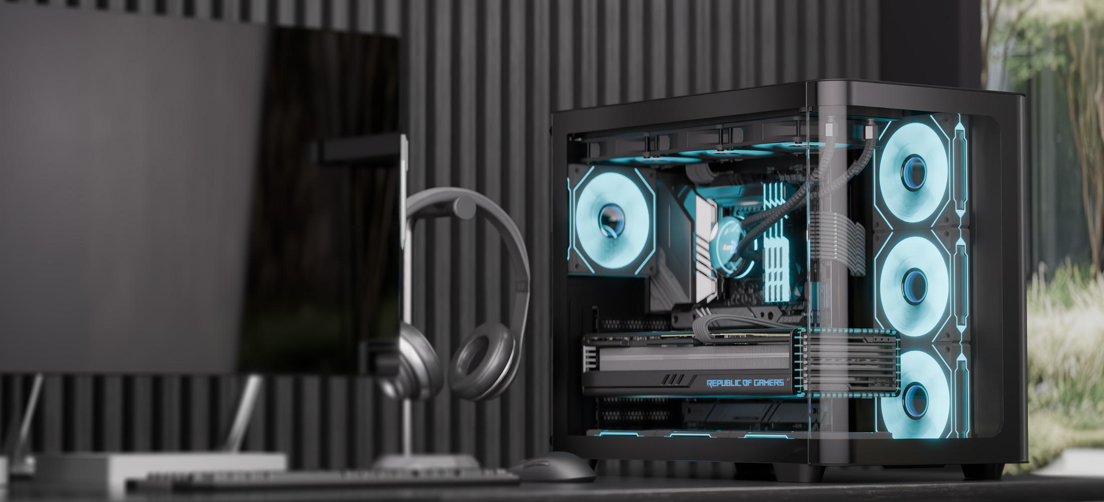 PC hardware inside a case